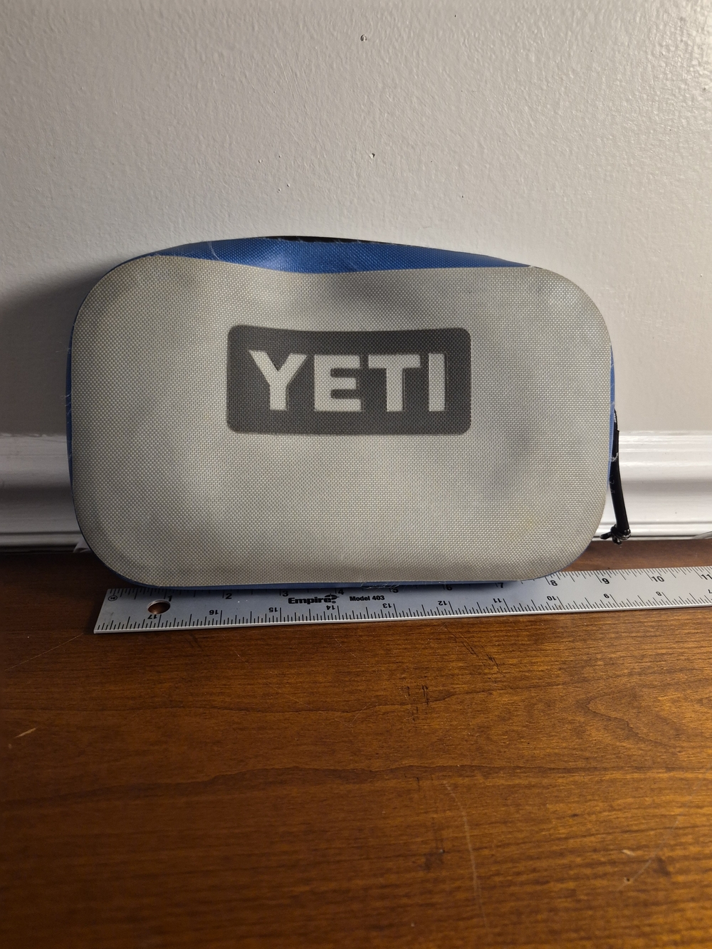 YETI Blue and Gray 1st Gen. Zipper Sidekick Dry Gear Soft Storage Case